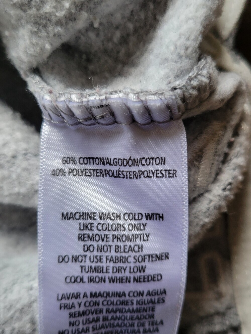 Calvin Klein Performance Hooded Fleece Sweatshirt Side Slit Gray Women's XL - Picture 7 of 8
